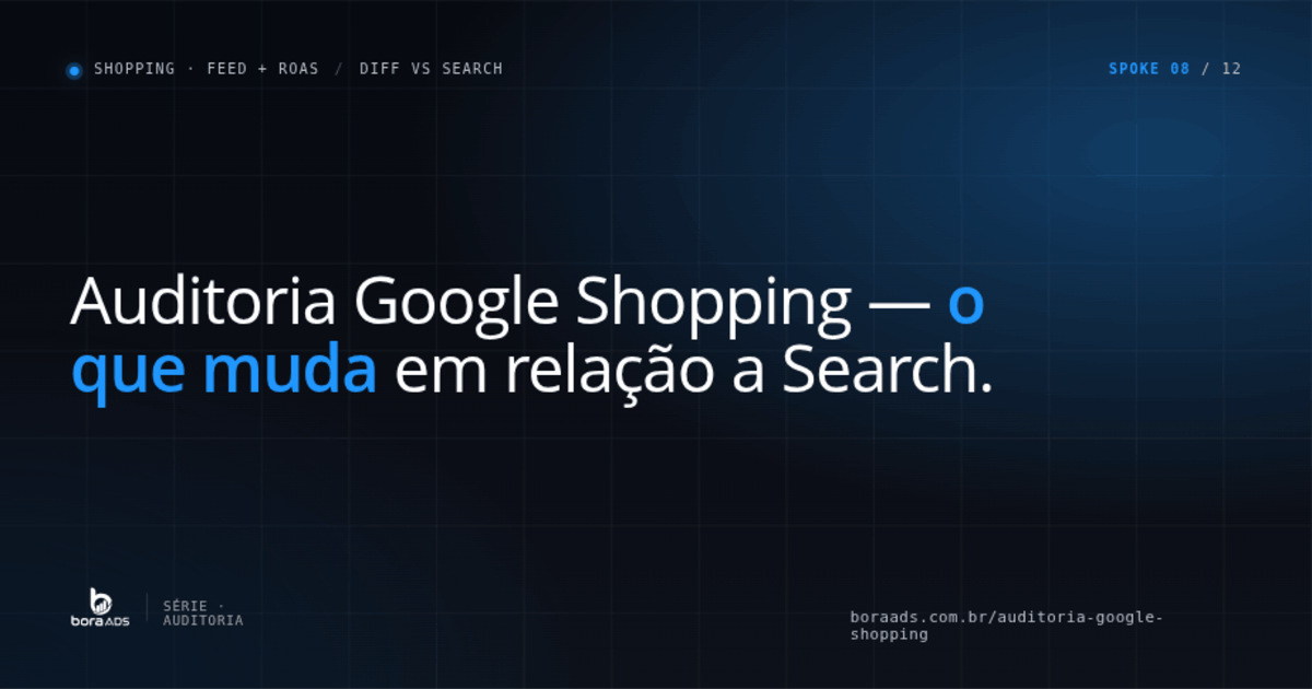 Auditoria Google Shopping: o que muda em relação à Search [guia 2026]