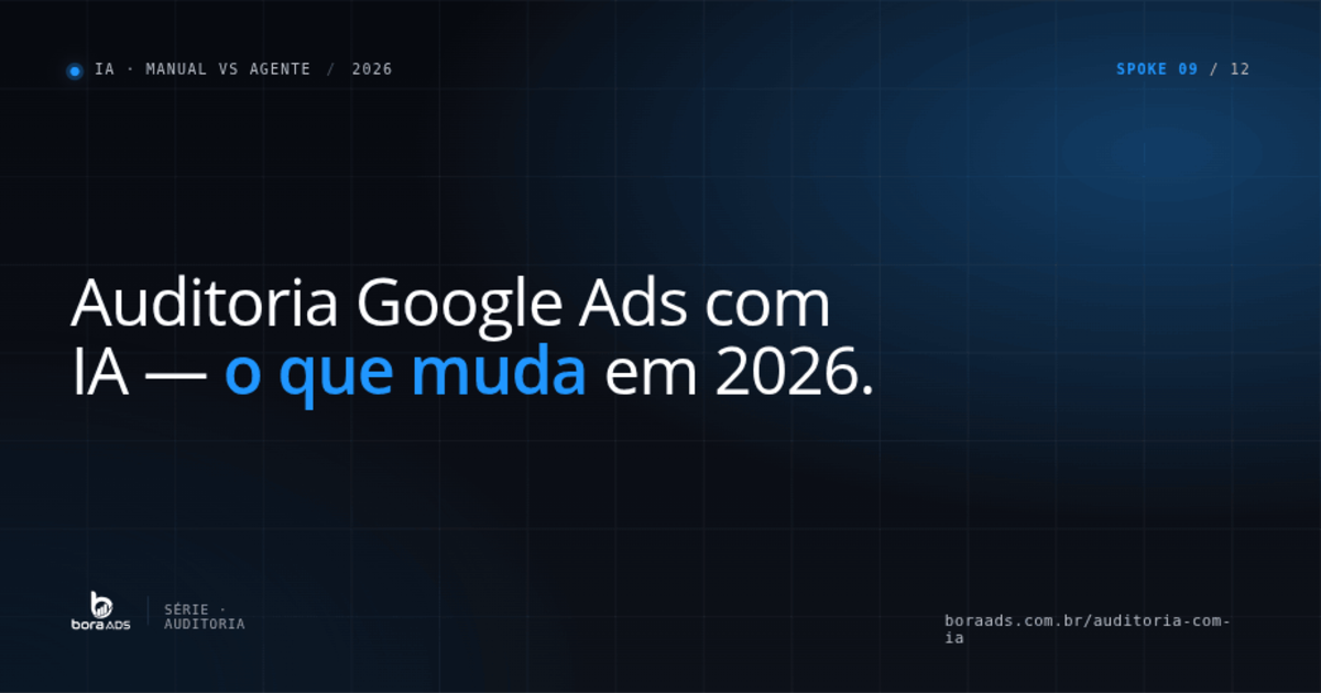 Auditoria Google Ads com IA: o que muda em 2026 (e o que não)
